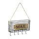 thumbnail image 3 of Organizador de correo de pared con soporte para llaves y correo, incluye 5 ganchos para entrada del baño o puerta de entrada., 3 of 9
