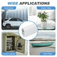 thumbnail image 6 of Uxcell Rubber Edge Trim Guard 19.7 ft x 0.39 inch x 0.28 inch U Channel Edge Protector Seal Strip with Metal Clip White, 6 of 6