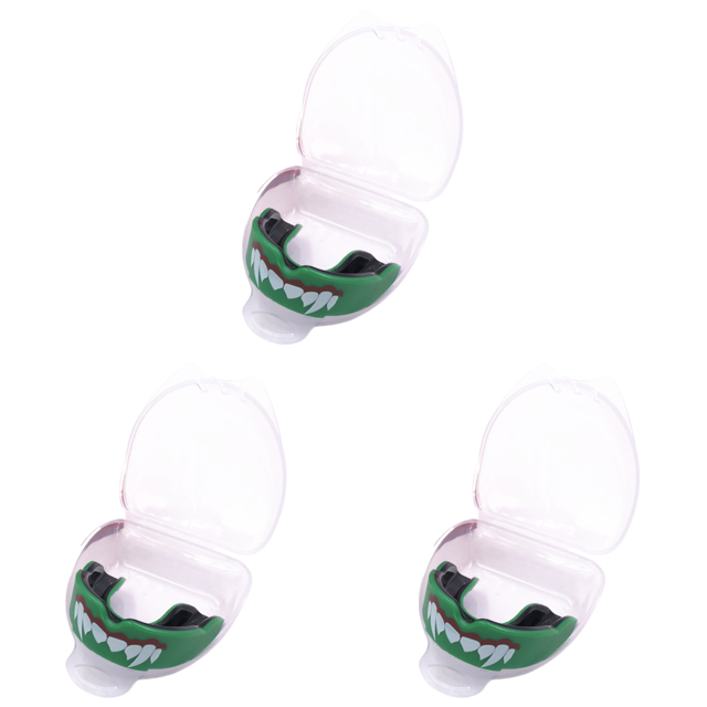 Protector Bucal Deportivo Protección Doble Capa Adultos Y Encías para () Verde