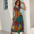 thumbnail image 5 of Mola De Panama Mounted Sleeveless Dress Dresses Women Summer Evening Dresses Ladies Bohemia Long Dresses, 5 of 9