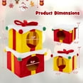 thumbnail image 3 of Gymax Maison Mignonne de Noël pour Chat à 2 Étages avec Nœud 2 Condos Mobilier d'Intérieur pour Chat Moderne, 3 of 10