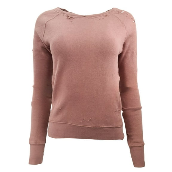 PAM & GELA Women's Kiss Annie Destr Sweatshirt, Pink, X-Small