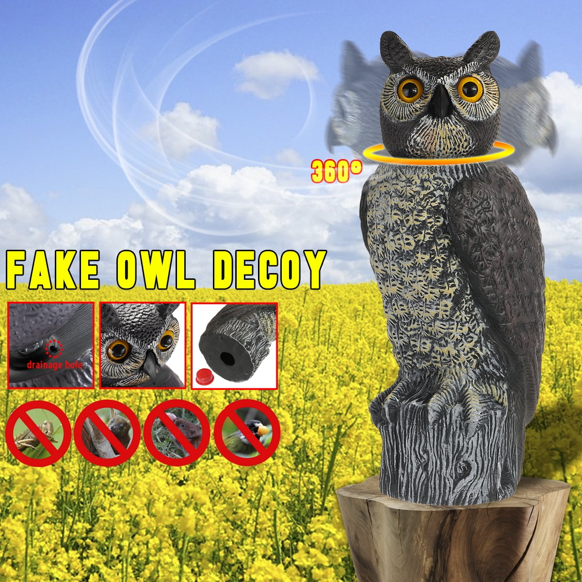 Owls For Gardens To Repel Birds Fasci Garden