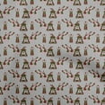 thumbnail image 1 of oneOone Polyester Spandex Gray Fabric Tribal Craft Projects Decor Fabric Printed By The Yard 56 Inch Wide, 1 of 5