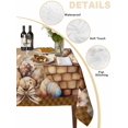 thumbnail image 2 of Easter Bunny Table Cloth, Waterproof Tablecloth for Rectangle Tables, Brown Eggs Flowers Rabbits Vintage Dots Plaid Reusable Washable Fabric Table Cover for Restaurant Kitchen Dining Tables 52"x70", 2 of 9