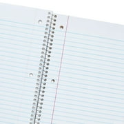 Pen+Gear Wide Rule 3 Subject Notebook, 8” x 10.5”, Purple, 120 Sheets, New