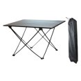 thumbnail image 1 of Mesa plegable para acampar al aire libre, escritorio para acampar, aleación de aluminio, resistente, pesca en Patio con bolsa de transporte, mesas de negro 68x46x40cm Sharpla Escritorio plegable, 1 of 8