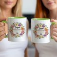 thumbnail image 3 of Customizaholic Personalized Floral Birthday Mug – Custom Name “Making the World a Better Place Since” Year Coffee Mug Gift, 3 of 5
