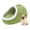 Green, variant on Warm Nest Bed, Soft Cozy Pet Cave with Removable Cushion, Washable Semi-Enclosed Pet Bed with Non-Slip Base for Small and Medium Cats and Dogs