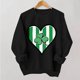 thumbnail image 2 of Suéteres de Manga Larga de Mujer con Cuello Redondo Impreso Suelto Casual para la Fiesta Del Día de San Patricio Y el Uso Diario, 2 of 6
