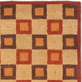 thumbnail image 5 of Safavieh  Handmade Checkers Beige/ Rust Wool Rug (4' x 6'), 5 of 5