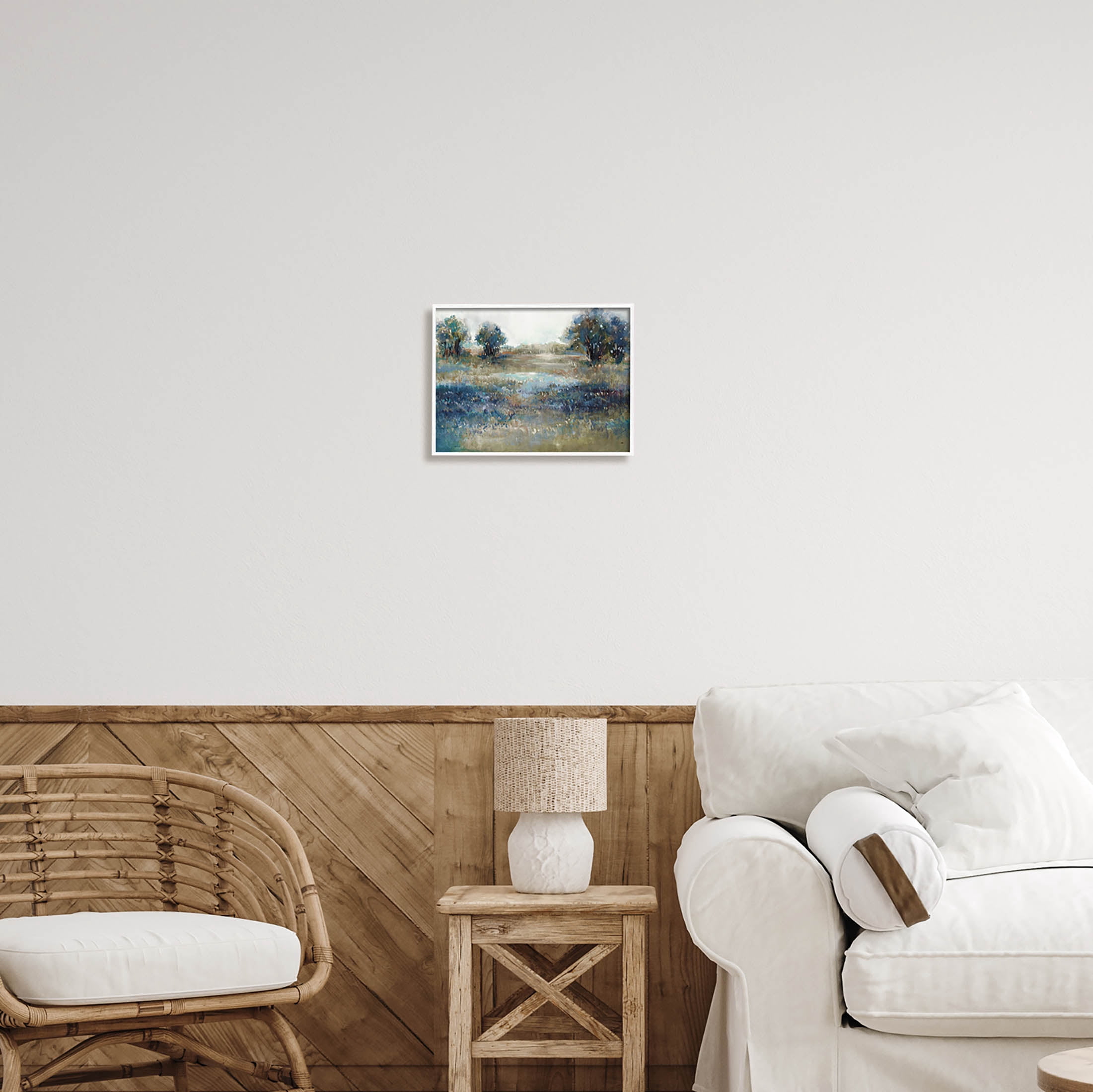 Stupell Industries Impressionist Nature Composition Painting White Framed Art Print Wall Art, Design by K. Nari