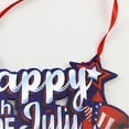 thumbnail image 2 of 4th of July Hanging Sign God Bless America Wooden Hanging Sign Star Shape Rustic Sign Decorations for Independence Day, 2 of 6