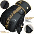 thumbnail image 2 of Guantes MMA RDX Grappling Sparring Maya Hide Leather, 2 of 8
