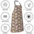 thumbnail image 5 of Honeii Raccoon Print Waterproof Apron, Adjustable Kitchen Apron with Pockets,for Gardening, Dishwashing, Meat Processing, Car Washing, and Pet Grooming, 5 of 8