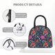 thumbnail image 4 of Fotbe Floral Bolsa de Almuerzo con Estampado, Lonchera Aislada, Contenedor de Comida Reutilizable Tipo Cooler a Prueba de Fugas, 4 of 6