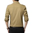 thumbnail image 3 of Mens Casual Solid Cotton Slim Fit Shirt, 3 of 3