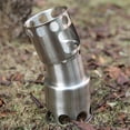 thumbnail image 4 of Stainless Steel Outdoor Wood Stove Portable Heating Stove BBQ, 4 of 5