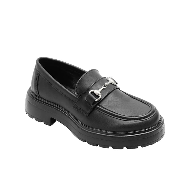 Mocasín Para Dama Greenlove Oficina Tacón Bajo negro 25.5