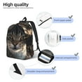thumbnail image 3 of Disketp Pilot Cat In Vintage Plane Mochila de Lona Estampada, Mochila Escolar de Viaje Ligera para Estudiantes y Portátil-Small, 3 of 5