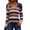 F-colorblock Striped, variant on Zeagoo Womens Sweaters Fall Trendy Casual Long Sleeve Shirt Lightweight V Neck Off Shoulder Crochet Pullover Top