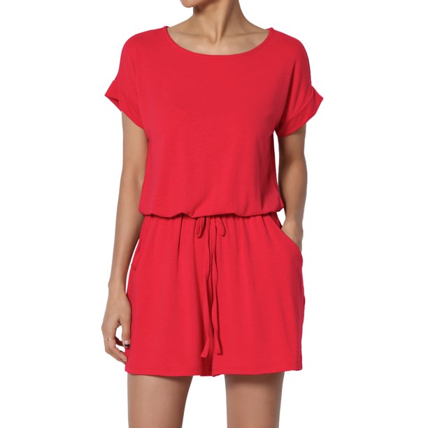 short sleeve shorts jumpsuit