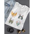 thumbnail image 3 of Funny Cat Cartoon T-Shirt Women -Image by Shutterstock, Female x-Large, 3 of 4