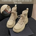 thumbnail image 2 of Bottes Martin Décontractées Rehaussées pour Femmes, Chaussures de Randonnée Confortables Antidérapantes, Chaussures de Randonnée Rétro Respirantes, 2 of 6