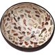 thumbnail image 1 of Cuenco de coco natural con incrustaciones de nácar, cuenco para llaves para la mesa de entrada, recipiente para dulces, frutos secos, frutas (blanco), 1 of 4