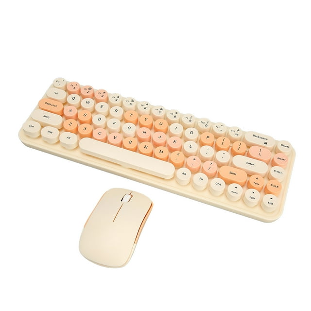 Keyboard and Mouse Combo, Ergonomic Full Size Typewriter Keyboard with Mouse, Computer Keyboard and Mouse Set for