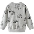thumbnail image 3 of FEDPOP Toddler Boys Sweatshirt 100% Cotton Excavator Sweater 4T, 3 of 5