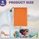 thumbnail image 2 of Uxcell 5Pcs Bolsa con Cordón de Poliéster 210D, Bolsa de Almacenamiento de Viaje Impermeable Plegable de 6 x 8 Pulgadas, Naranja, 2 of 7