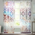thumbnail image 2 of Colorful Southwestern Sheer Curtains 96 Inches Long 2 Panels Set, Window Sheer Curtains for Living Room/Bedroom, Modern Geometric Abstract Art Light Filtering Rod Pocket Curtain 52'' x 96'' x 2, 2 of 7