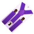 thumbnail image 2 of Fixing Clip Purple, Boy's Kids Elastic Y Back Suspenders Adjustable Solid Color Suspenders for Boys Girls Adjustable Elastic Classic Accessory Sets for 6 Months to 13 Year Old Boys Girls, 1* Strap, 2 of 9