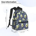 thumbnail image 4 of Mochila con bonito estampado de aguacate, ideal para portátil, viajes, senderismo, negocios, para mujeres y hombres., 4 of 5