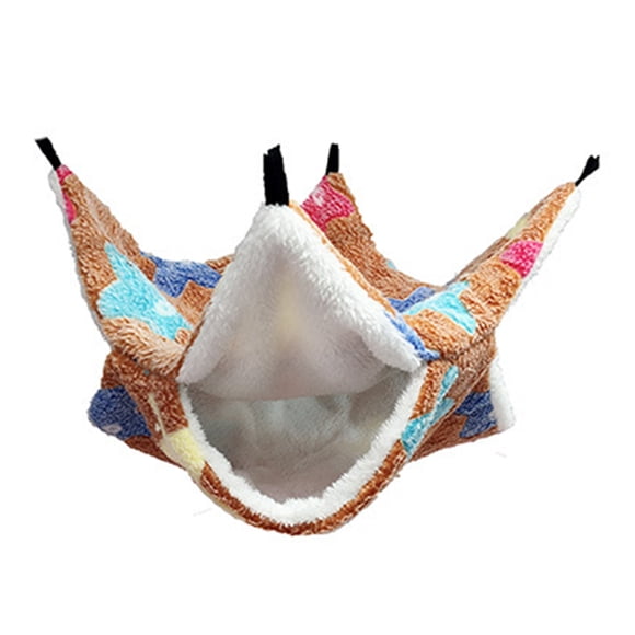Methold Hamaca para ratas, cama colgante de Material Premium, colores surtidos, suministros para mascotas de lana para hámster, ardilla, estrella de Type3 NO3 Methold PT003582-04
