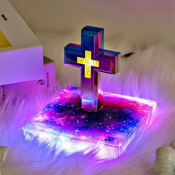 Magnetic Levitating Lamp Floating Cross Floating RGB Lights Home Decoration Gifts