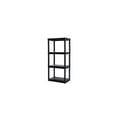 thumbnail image 3 of Plano Freestanding Plastic Shelving, Open Style, 14 in D, 22 in W, 48 in H, 4 Shelves, Black, 3 of 3