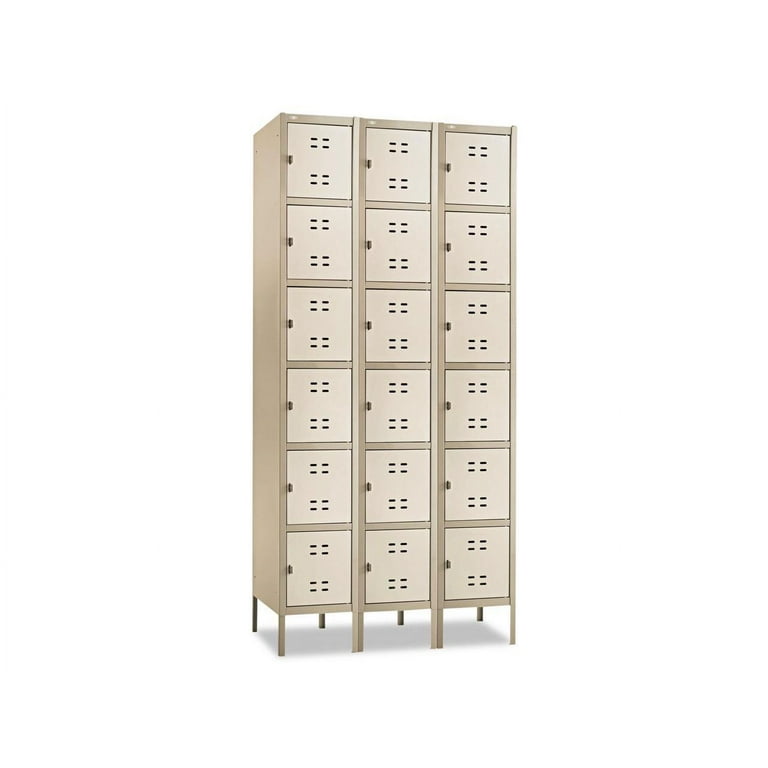 Box Locker, 12w x 18d x 78h, Two-Tone Gray Box Locker, 12w x 18d x 78h, Two-Tone Gray