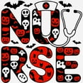 thumbnail image 3 of CafePress - Spooky Halloween Nurse Kids Baseball T Shirt - Kids Cotton Baseball Jersey, 3/4 Sleeve Shirt, 3 of 4