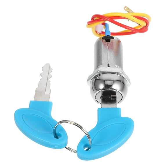 HEMOTON Keyed Starter Switch 2 Wires Ignition Switch Electric Scooter ATV Ignition Switch Replace