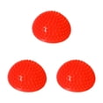 thumbnail image 3 of Bolas de yoga semicirculares Sonducket flexibles y seguras para masaje y equilibrio rojo brillante, 3 of 6