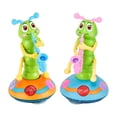thumbnail image 1 of Kids Electric Dancing Saxophone Caterpillar Toys with LED Flashlight Cultivate Imagination Musical Educational Toy Boy Xmas Gift 1pc Color Random, 1 of 6