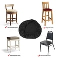 thumbnail image 2 of Bar Chair Slipcover, Elastic Spandex Washable Stool Cushion Cover For 48x48cm Chairs (4 Pack, Thick Protection), 2 of 6