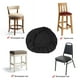 thumbnail image 2 of Juego de fundas para taburetes de bar, material de licra elástica para un fácil lavado y reutilización, adecuado para taburetes de 18,9 x 18,9 pulgadas, cojines de asiento súper suaves y cómodos, 2 of 6