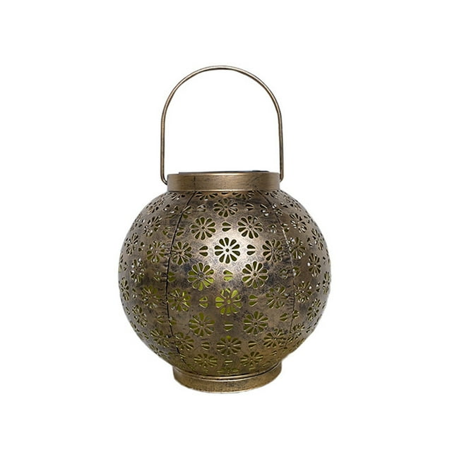 Solar Lights Outdoor Solar Powered Outdoor Pendant Light - Hollow Metal Decorative Light - Led Decorative Courtyard Light - Exquisite Garden Decoration In The Courtyard Solar Lights Outdoor Garden