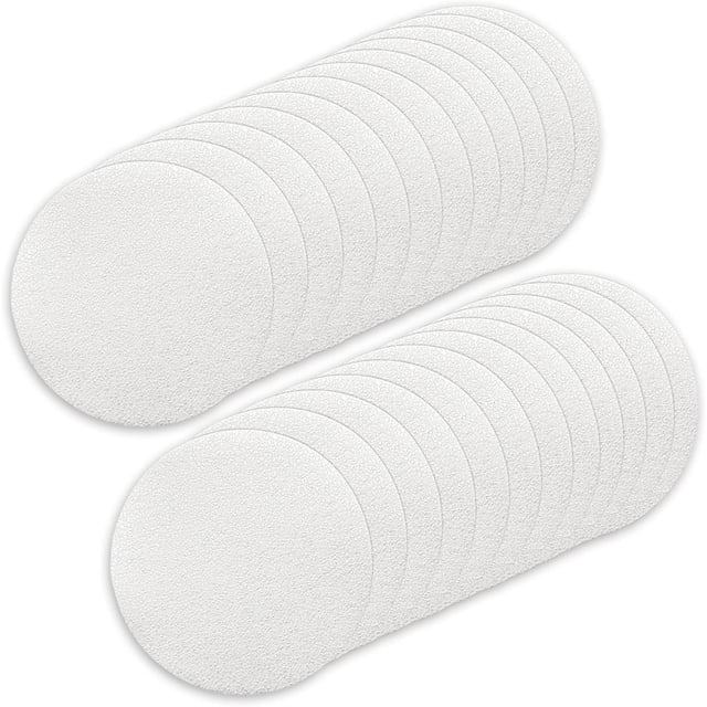 24 Piezas de Arandelas Antideslizantes para Ducha y Baño, Adornos de Ducha, Adornos Transparentes para Bañera, Alfombrilla de Baño Antideslizante Autoadhesiva, Fácil de Quitar