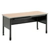 OFM Core Collection Mesa Series 27.75" x 59" Steel Training Table and Desk with Pencil Drawers, in Maple (66150-MPL)
