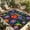 Multi, variant on Mexican Flower Outdoor Rug for Patio/Deck/Porch, Non-Slip Large Area Rug 4 x 6 Ft, Abstract Colorful Floral Leaf Plant Indoor Outdoor Rugs Washable Area Rugs, Reversible Camping Rug Carpet Runner