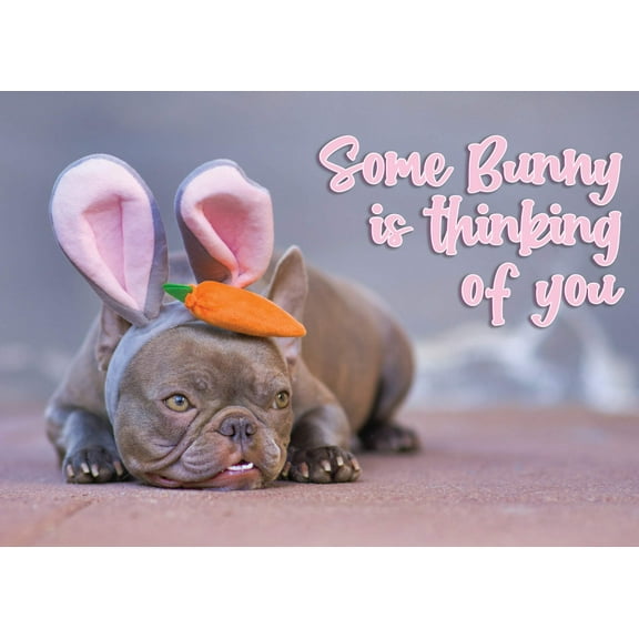 Glory To Dog Some Bunny Is Thinking of You Happy Easter Card